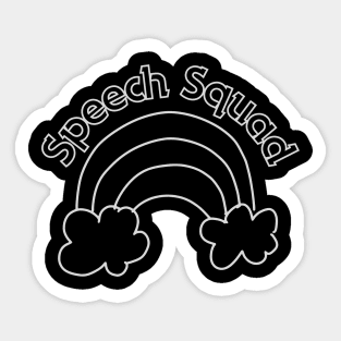 Speech Squad, Speech language pathologist, slp, slpa, speech therapist Sticker